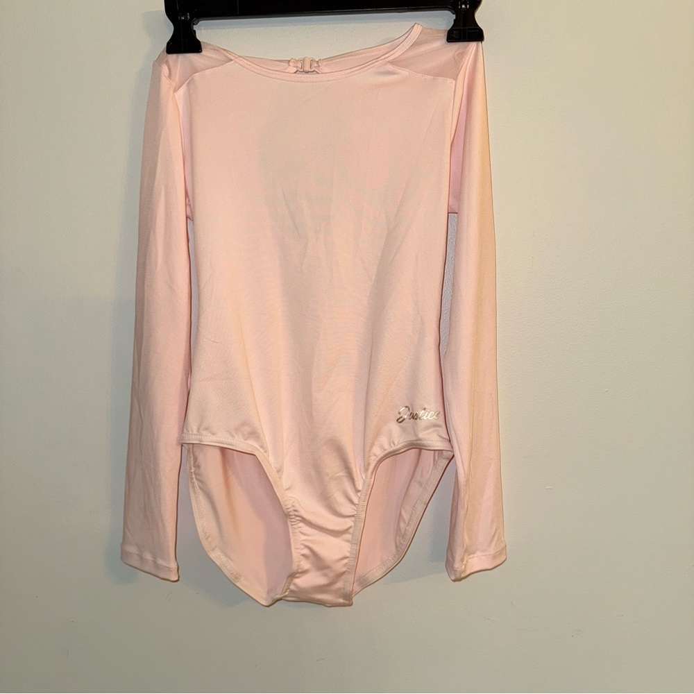 Soft Pink Long Sleeve Leotard Large 10/12
